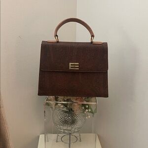 Elegant ETRO Brown Handbag